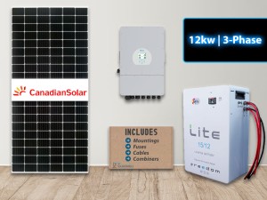 12kw 3-Phase 15kwh solar kit