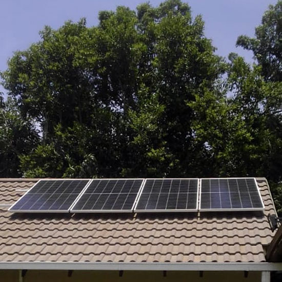 Solar Panels Mounted on Tile Roof Randburg
