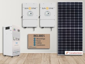 10kw SunSynk 10kwh Solar kit