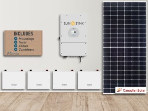 12kw 3-phase SunSynk Dyness Solar Kit