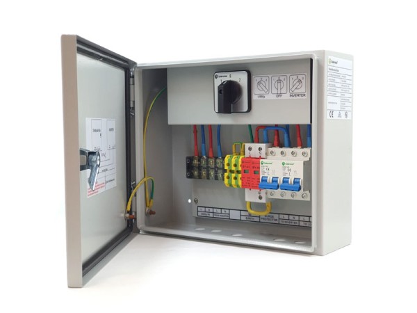Metal AC Distribution box with Built-In Changeover Switch