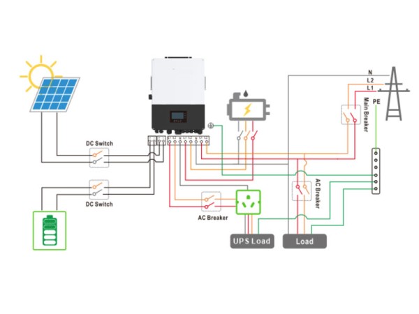 Luxpower 10kw hybrid solar inverter wiring diagram