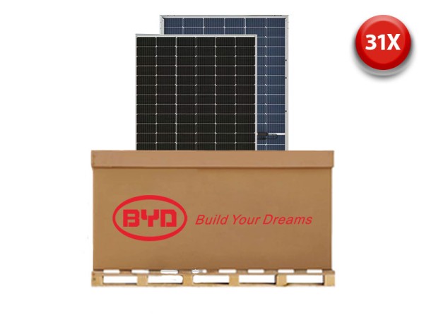 550 Watt BYD Solar Panel Pallet