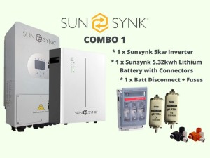 5kw Sunsynk inverter 5kwh combo