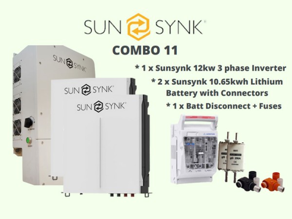 12kw 3-PH Sunsynk 20kwh Combo 11