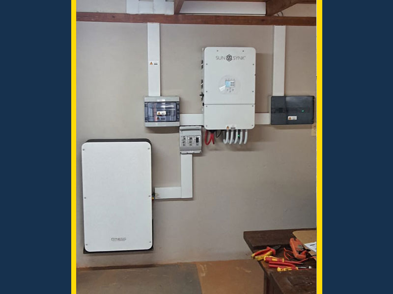 8kw Sunsynk inverter with 10kwh Dyness Battery Solar Installation