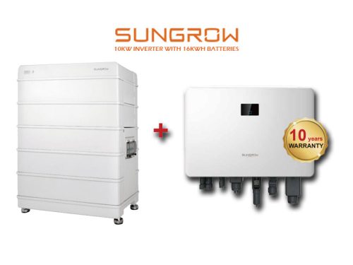 10kw Sungrow inverter with 16kwh battery