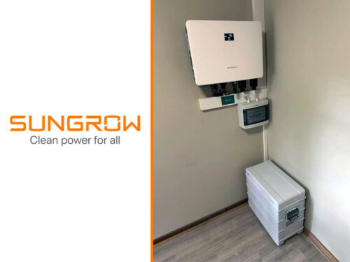 6kw Sungrow Inverter with 9.6kwh Battery Installed