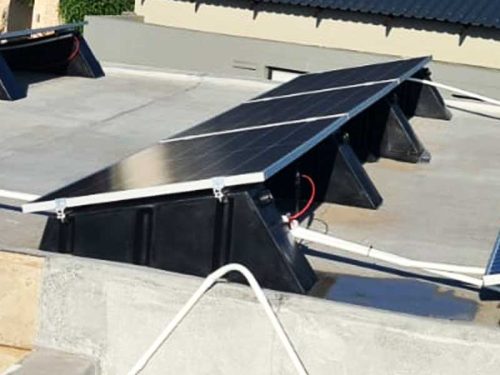 Flat Roof Water Ballast Mounting System