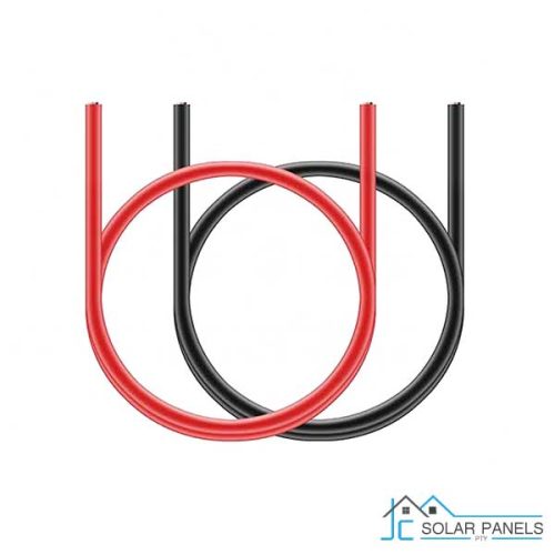 Pair of 1 Meter Battery Cables 35mm Black Red