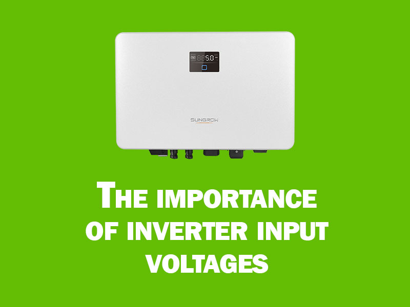 Solar inverter Input voltage