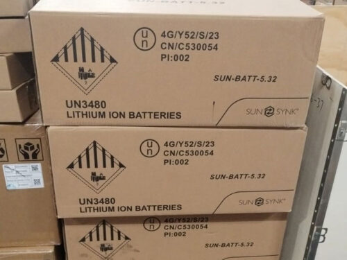 Sunsynk 5.32kWh Battery Packaging