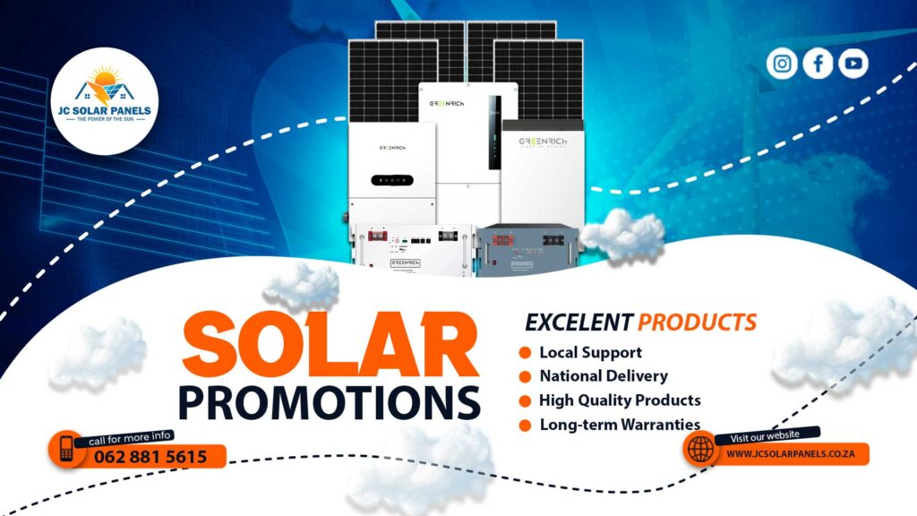 JC Solar Panels Solar Product Promotions