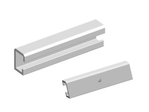 Rail splice rail connector
