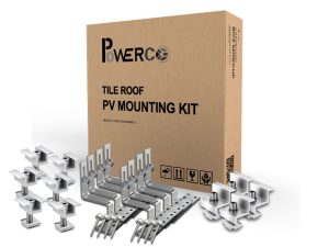 Powerco 4 Panel Solar Mounting Kit for Tile Roof
