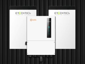 Solis 8kW Hybrid Inverter + 2x Greenrich WM5000 5kWh Batteries