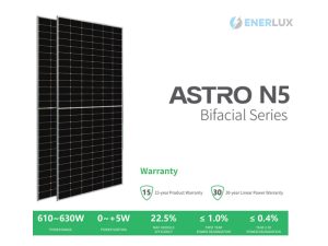 ASTRO N5 610W Bifacial N-Type Solar Panel