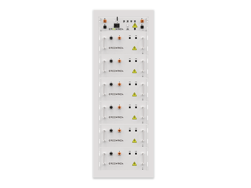 Greenrich Suncore 32kWh HV Battery Set Greenrich Suncore 32kWh high voltage battery set with controller BAU and rack for compatible solar energy storage systems