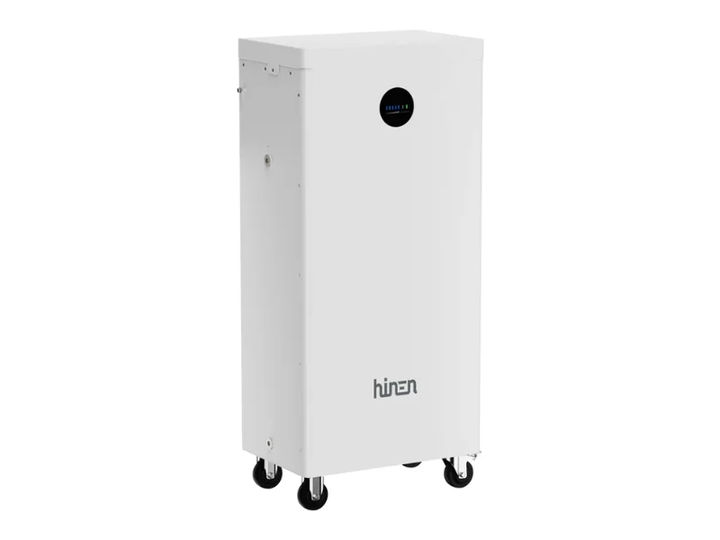 Hinen B16000 16kWh Solar Battery – Angled Side View Hinen B16000 16kWh Solar Battery – Angled Side View