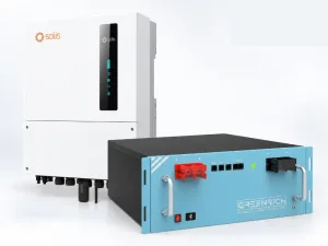 Solis 6kw hybrid Inverter with Greenrich 8kwh Battery Combo